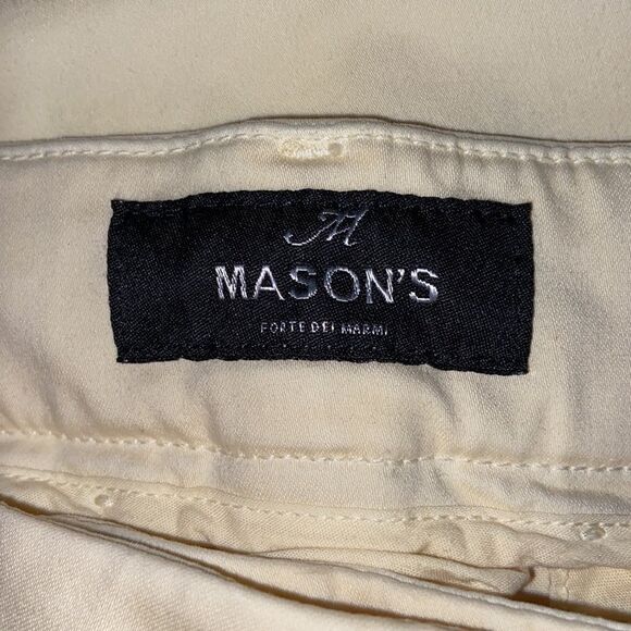 Mason’s Forte Dei Marmi Chino Pants In Satin Slim Size 46/ US 10 - Picture 12 of 15